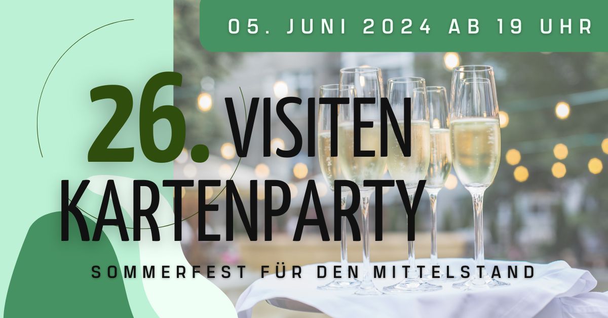 Veranstaltungen 26. VISITENKARTENPARTY